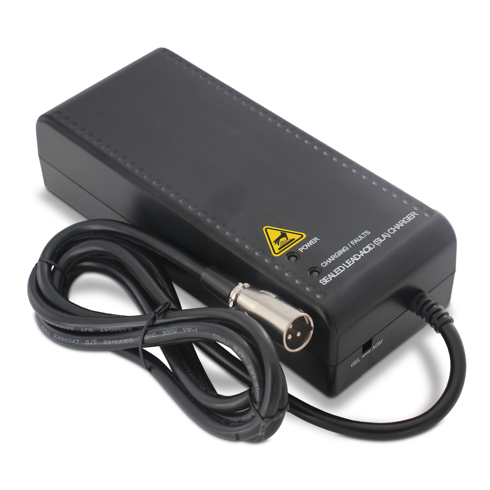 UPG, 24V 8AH 3-Stage AGM/GEL Charger w/ USA Cordset, Volts 24 Max. Amps 8 Model# 24BC8000T-4